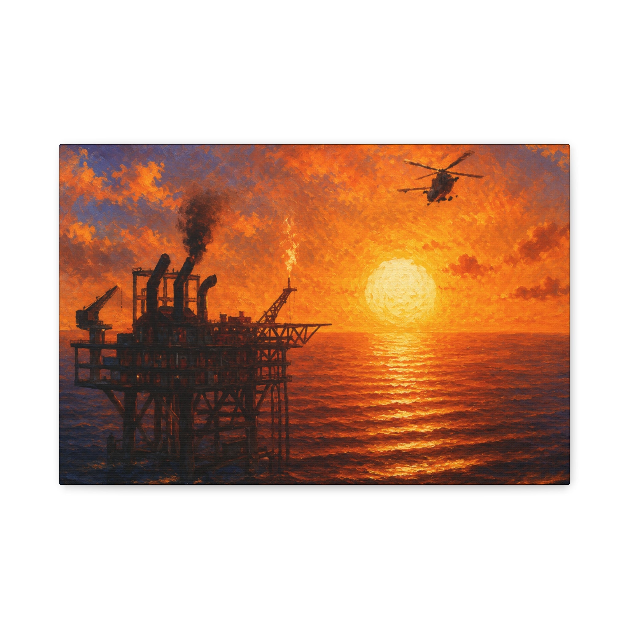 Oil Rig – Premium Canvas