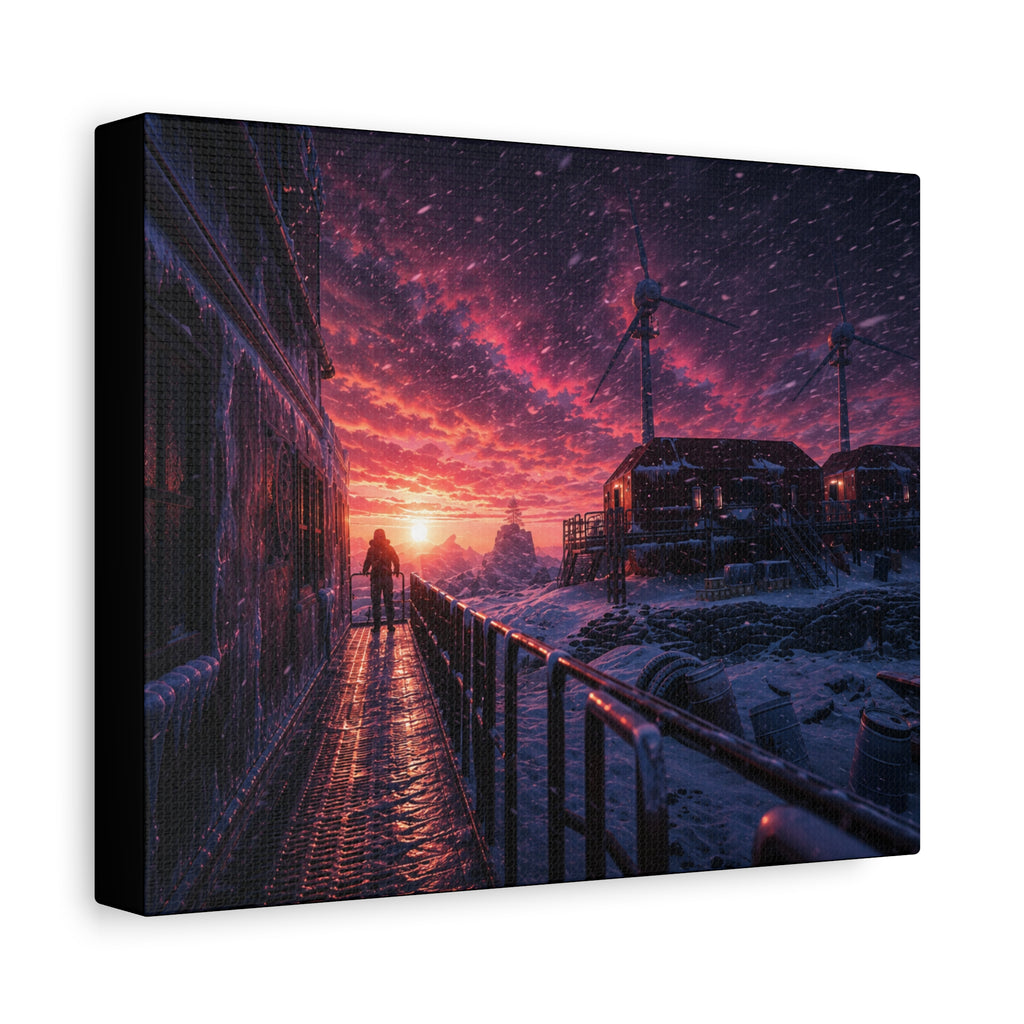 Arctic Research Base – Premium Canvas