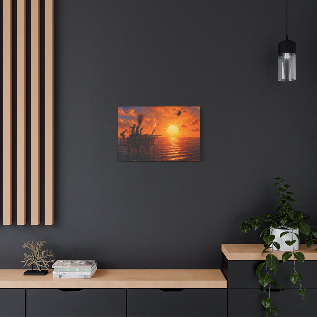 Oil Rig – Premium Canvas