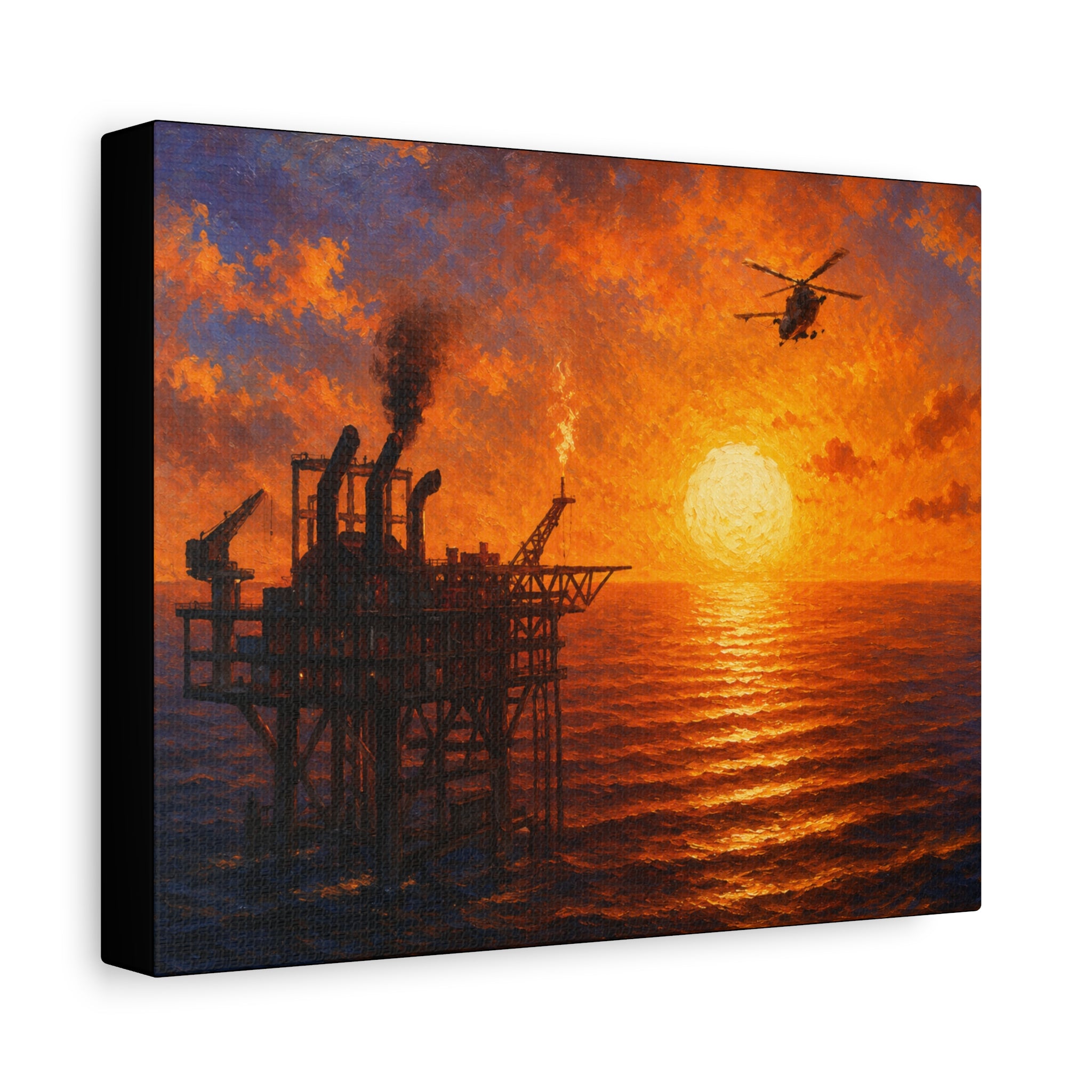 Oil Rig – Premium Canvas