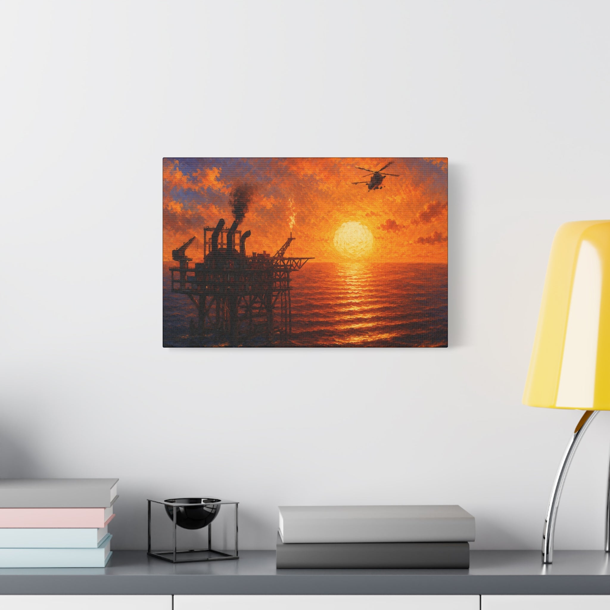Oil Rig – Premium Canvas