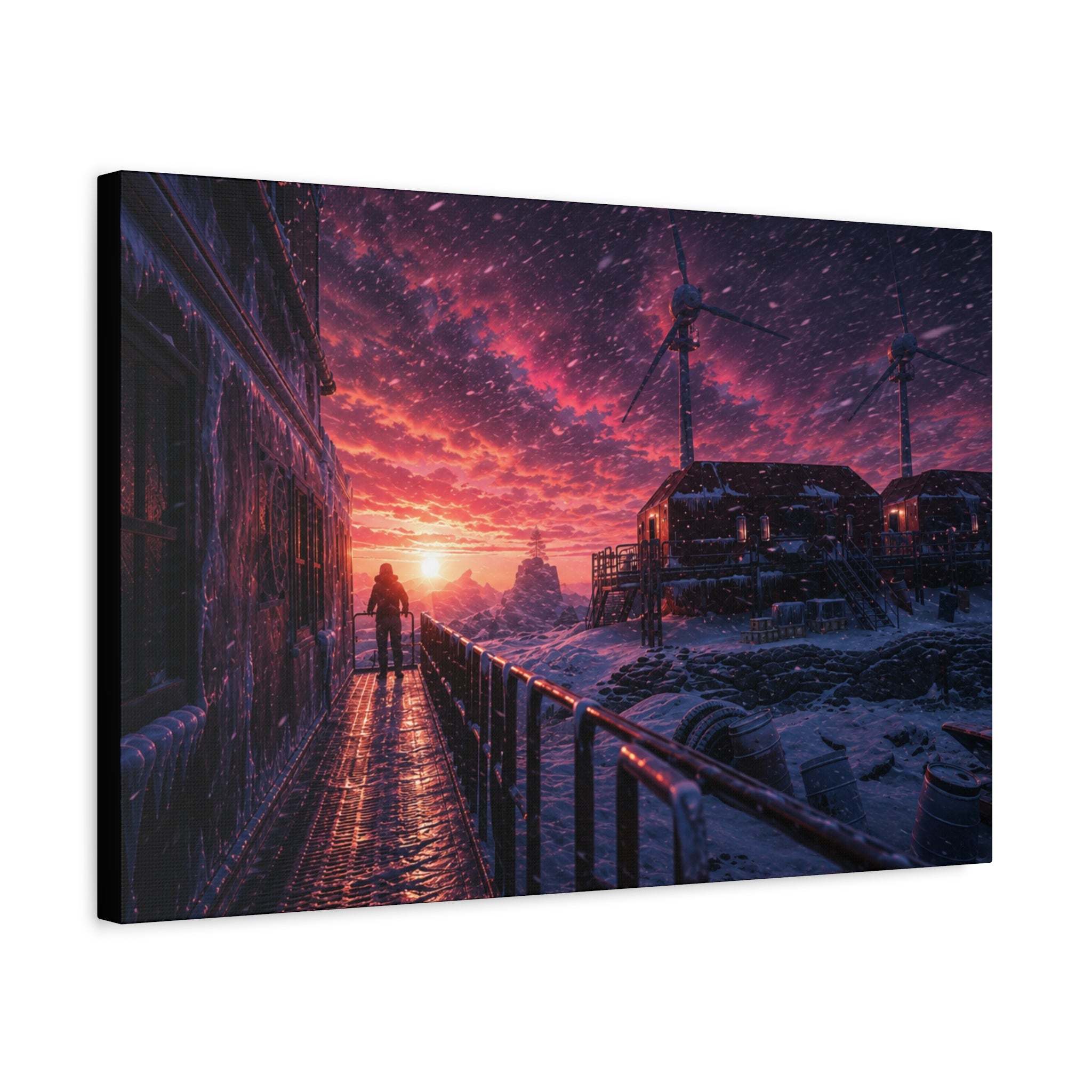 Arctic Research Base – Premium Canvas