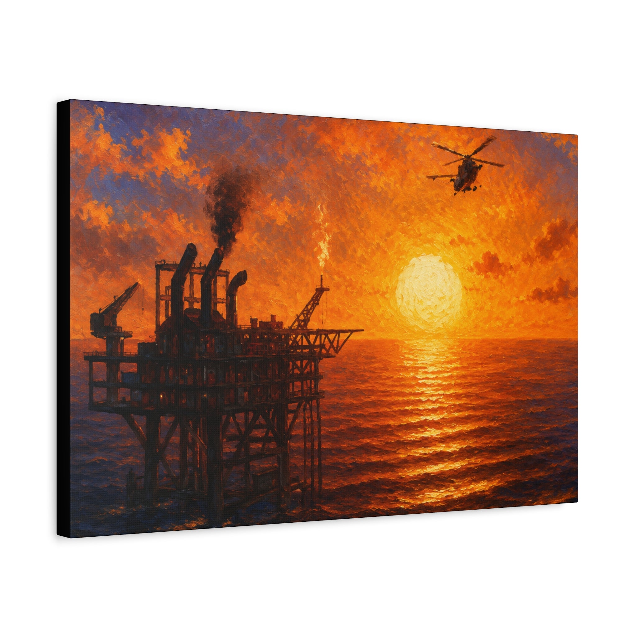 Oil Rig – Premium Canvas
