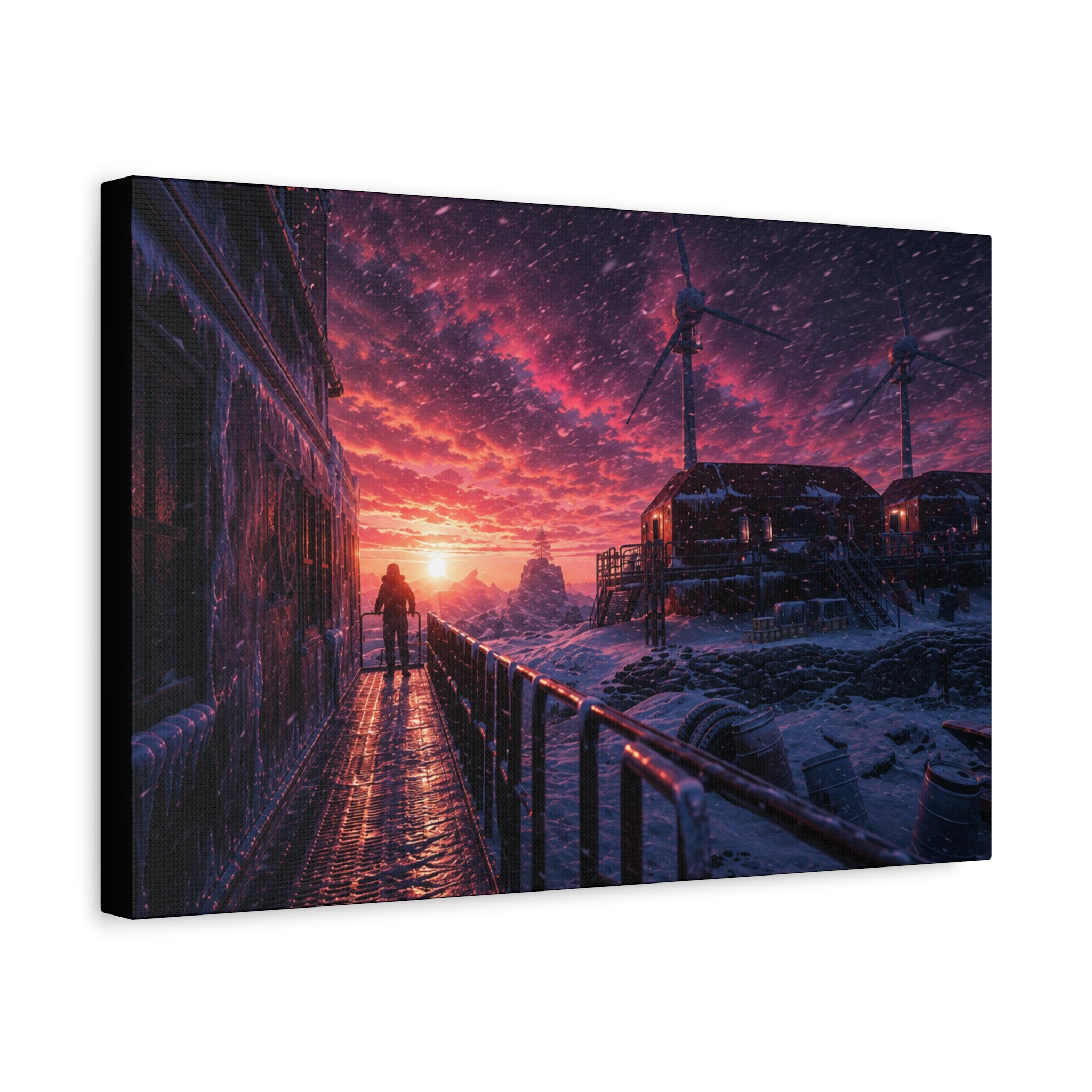 Arctic Research Base – Premium Canvas